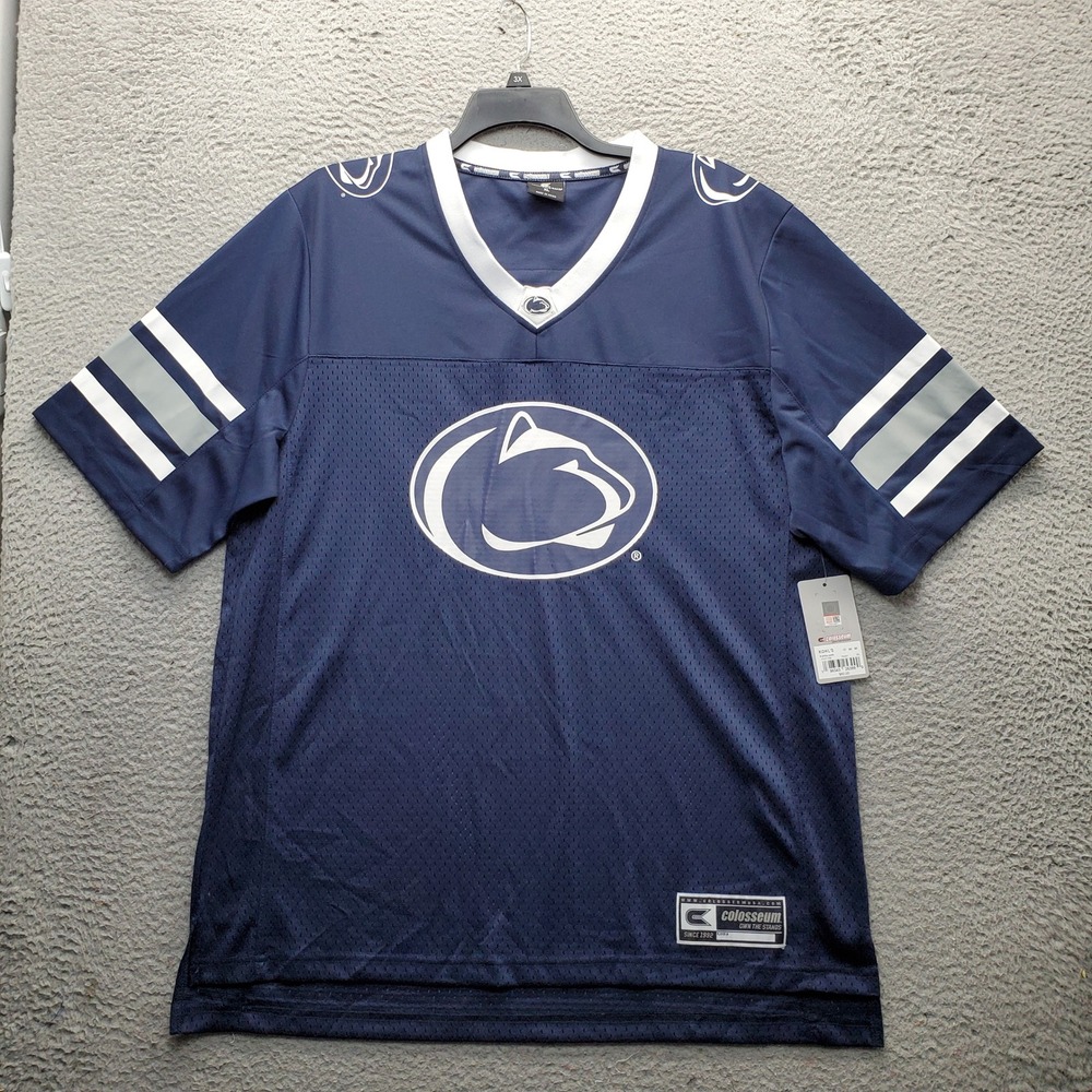 NCAA Penn State Nittany Lions Colosseum Jersey Mens XL Navy Mesh Short Sleeve
